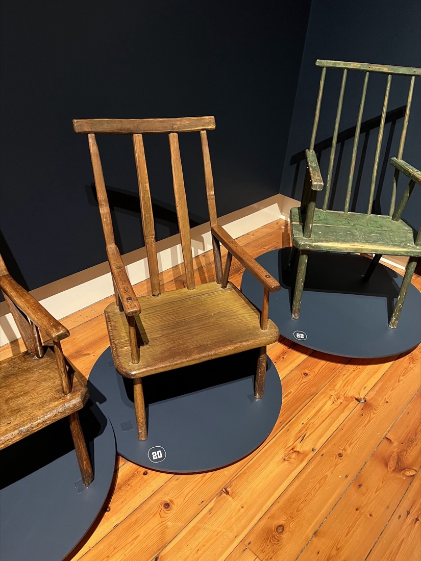 Another green-painted Jimmy Possum chair.