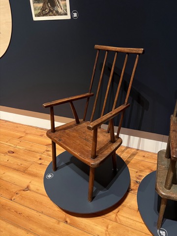 A chair in pale timber.